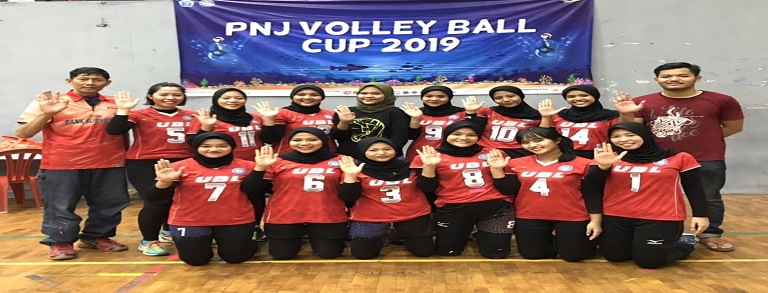 Selamat! Tim Bola Voli Putri Budi Luhur Juara 1 di PNJ Volley Ball Cup 2019