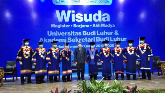 Wisuda Offline Semester Genap 2019/2020 Universitas Budi Luhur dan Akademi Sekretari Budi Luhur Digelar Dengan Protokol Kesehatan Ketat