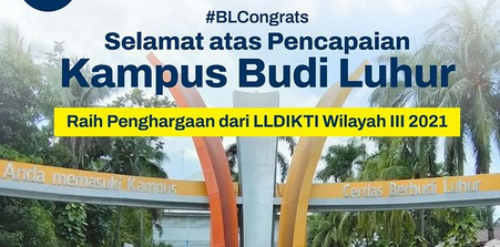Universitas Budi Luhur Raih Dua Penghargaan LLDIKTI III